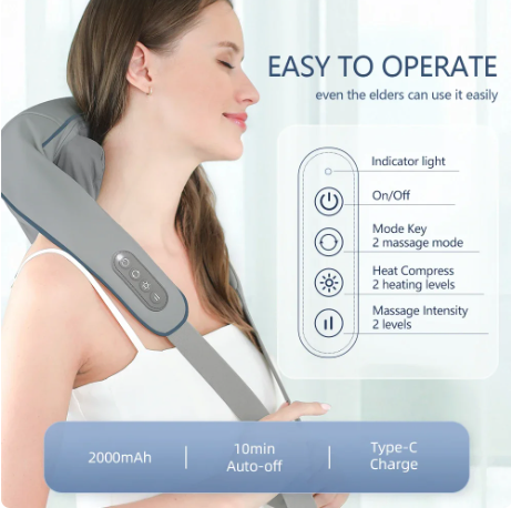 Neck, Shoulder and Back Massager Wireless